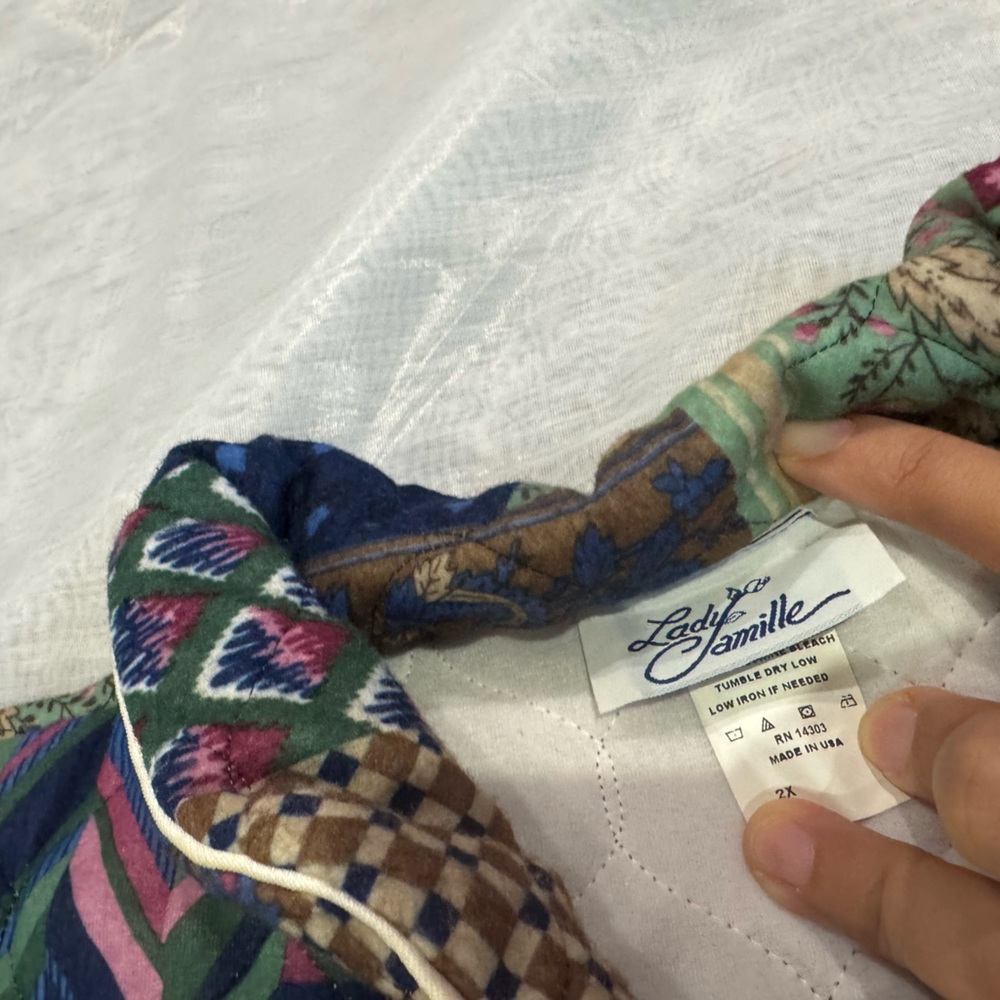 Colorful Patchwork Long Winter Dress/Coat - image 4